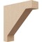 Ekena Millwork 3"W x 12"D x 12"H Thin Burlington Rough Cedar Woodgrain TimberThane Corbel, Primed Tan CORUR03X12X12BURRCPR - alternate 1